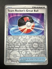 Team Rocket's Great Ball 175/182 Sv10: Destined Rivals Reverse Holo