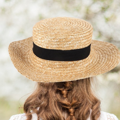 Sombrero de playa tejido de paja para dama sombrero de ala ancha para mujer sombrero de playa de verano parasol de playa - Imagen 10 de 12