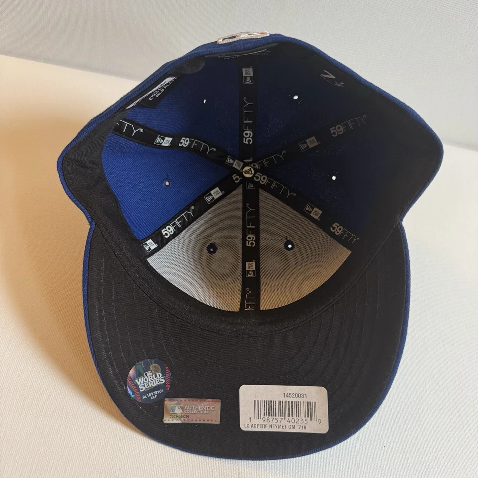 2024 New York Mets Postseason New Era 59FIFTY Fitted Hat 7 1/8 Authentic MLB NWT - Image 3 of 4