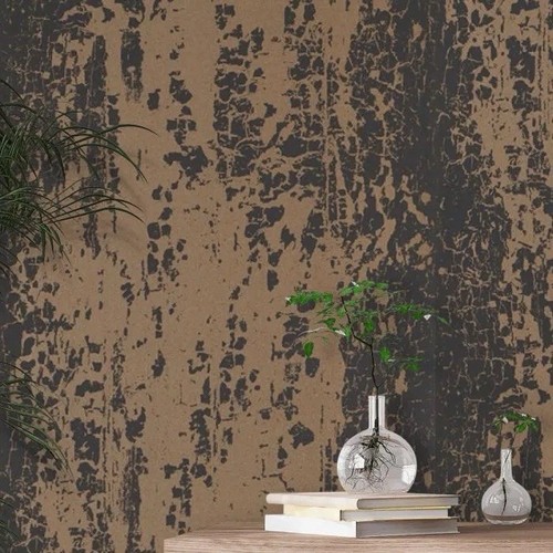 2 Rolls - Harlequin Harlequin Eglomise Onyx Wallpaper - 110624 Black/Gold - Picture 6 of 6