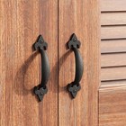 Drawer Pulls Black Hand Forged Iron Cabinet Handles Black