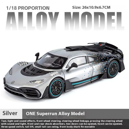 1:18 Mercedes-AMG ONE Diecast Fahrzeug Sammlerstück Modellauto Spielzeug Kinder Geschenk NEU - Bild 9 von 9