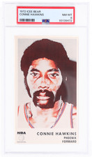 1972 Icee Bear Connie Hawkins #10 PSA 8