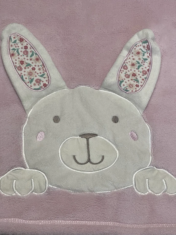 Manta Koala Baby 2017 Babies R Us Bunny Rabbit rosa felpa bordado seguridad Foto 3 de 4
