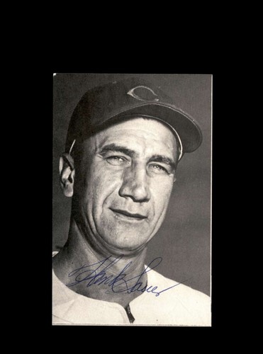 Hank Sauer Hand Signed TCMA Chicago Cubs Postcard Autograph