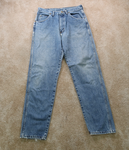Vintage Wrangler Regular Straight Leg Jeans Herren 30x32 Blau Workwear Faded