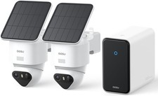 aosu SolarCam T2 Ultra 4K Solar Security Cameras Wireless Outdoor, 2-Cam Kit