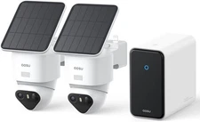 aosu SolarCam T2 Ultra 4K Solar Security Cameras Wireless Outdoor, 2-Cam Kit
