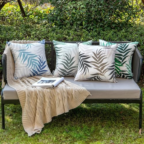 Pack of 2 Decorative Outdoor Waterproof Throw Pillow Covers Patio Pillow - Picture 7 of 7