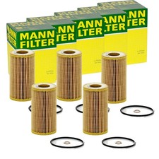 5X FILTRO MANN HU 718/1 DE ACEITE CON JUNTAS FILTRO 5 PIEZAS!