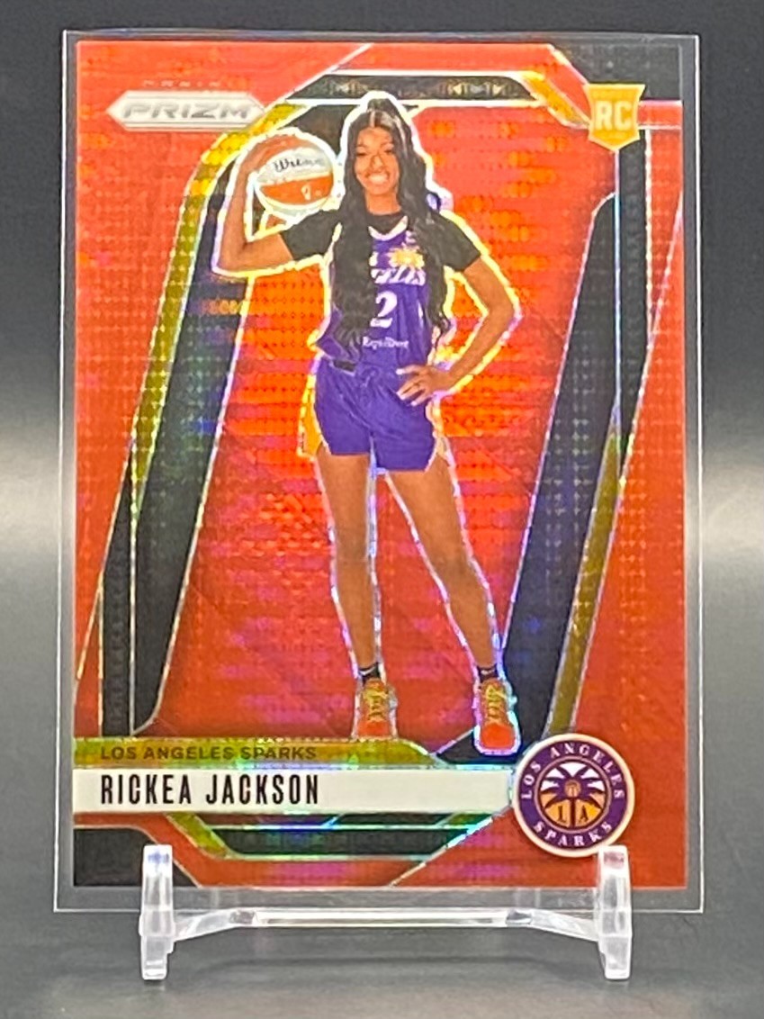 2024 Panini Prizm WNBA Rickea Jackson Rookie Red Pulsar #/299 Sparks RC #144