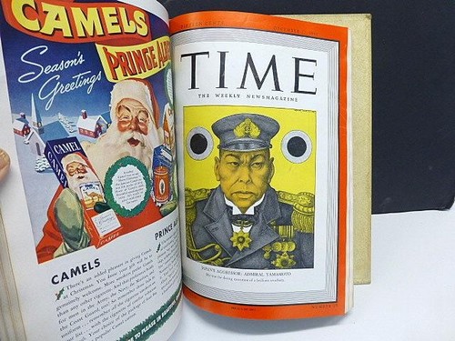 Time Leather Bound Magazine Book Nov-Dec 1941 Full Issues w Covers Rita HAYWORTH - Picture 4 of 6