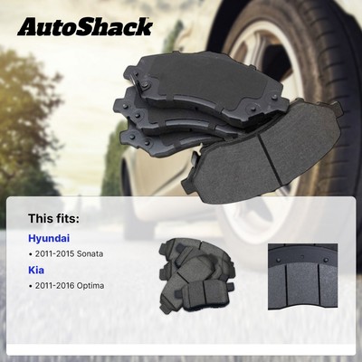 Front Ceramic Brake Pad Kit for 2011-2015 Hyundai Sonata 2011-2016 Kia Optima
