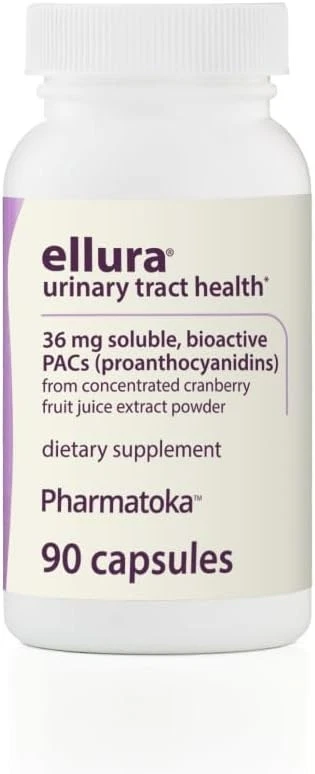 Ellura 36mg Cranberry Capsules 90ct – UTI Support Supplement – Urinary Health - Image 2 of 4