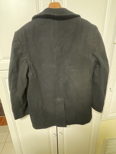 US NAVY USN P PEA uomo taglia 42 R PEACOAT 42 regolare con bottoni di ancoraggio - Foto 11 di 13