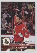 2017-18 Upper Deck Exclusives 4/100 Clarke MacArthur #133 p1g