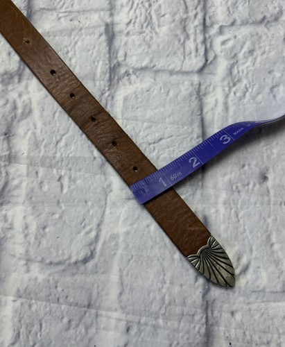 Vintage Gürtel Western Leder Made In Italy Groß - Bild 6 von 6