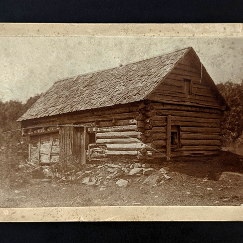 Blockhaus Antik Foto Fotografin Etta May Francisco Upstate New York - Bild 1 von 5