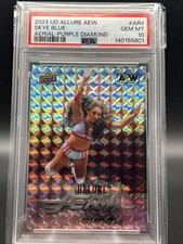 2024 Upper Deck Allure AEW Skye Blue Aerial Purple Diamond /10 PSA 10 SP
