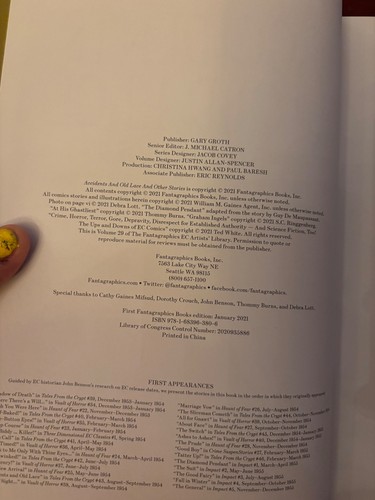 ACCIDENTS & OLD LACE EC Comics 2021 Hardcover 1. Auflage FANTAGRAPHICS Buch - Bild 5 von 5