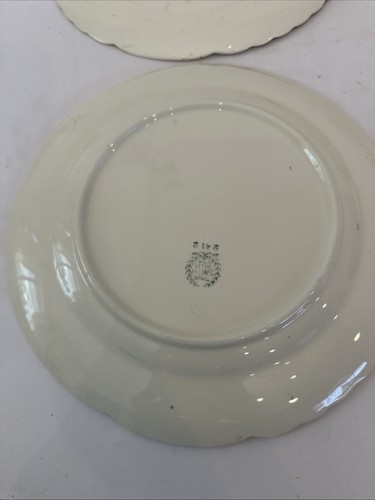 4 Collectible 1940s Taylor Smith Taylor Plates Raspberry Dogwood Pattern 9” - Picture 7 of 11