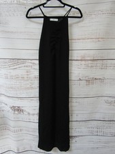 Mango Women's Black Knit Spaghetti Strap Sleeve Dress Size M