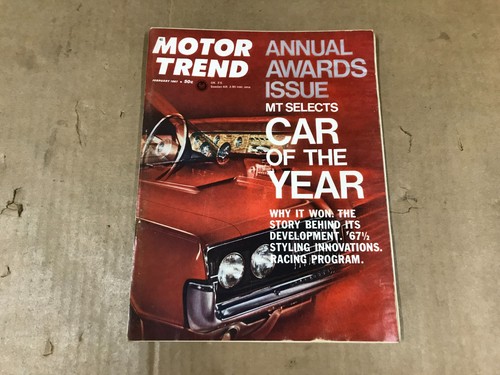 Vintage Motor Trend Magazine - "Annual Awards Issue" - February 1967