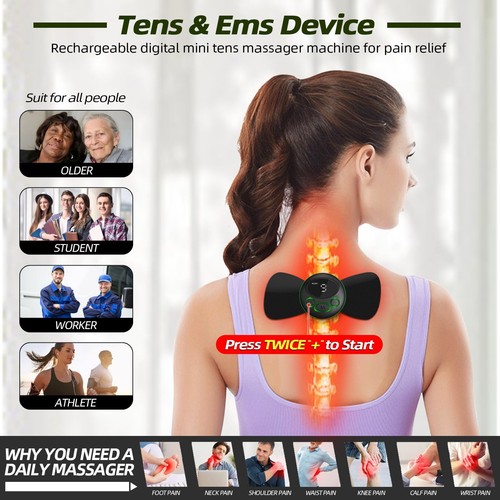 Unidad inalámbrica inteligente TENS & EMS eléctrica recargable elegible FSA HSA D... - Imagen 2 de 8