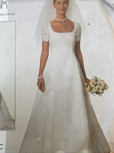 Vogue Brautkleid 2085 Braut Schneiderei Muster Größen 6-10 ungeschnitten Env. Gerissen - Bild 2 von 9