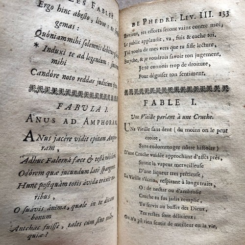 Fables de Phèdre — édition bilingue - trad. Denise — é.o. — Estienne — 1708. - Picture 10 of 22