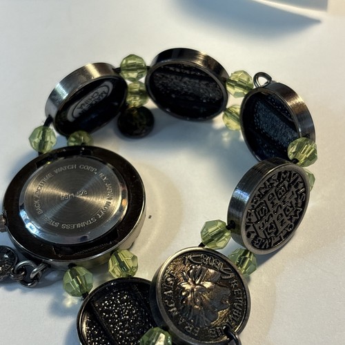 Reloj Pulsera Mujer Cuarzo Nueva Batería Boho Virtue Tono Plata Boca Clásico - Imagen 9 de 12