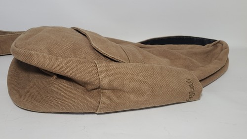 AMERIBAG Mochila Mono Bandolera Espalda Saludable 16” Marrón Lona Tela Texturizada - Imagen 2 de 12