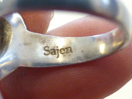 Sajen Sterlingsilber lila Druzy Quarz Designer Ring Größe 6,5 - Bild 3 von 3