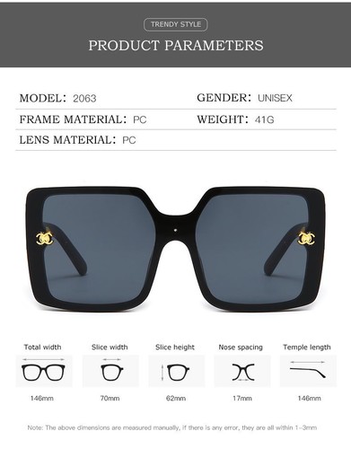 Luxus Eckige Sonnenbrille Uv400 – Designer Trend Brille für Damen und Herren - Bild 11 von 28