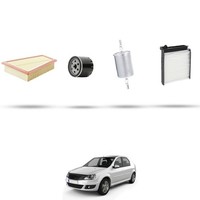 Hoffcar Set Service - 4 Filter FüR Dacia Logan 1.6 16V 77Kw Von 2005