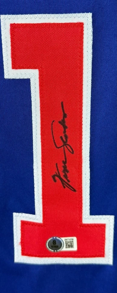 Fergie Jenkins autographed signed jersey MLB Chicago Cubs BAS Texas Rangers - Image 2 of 3