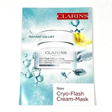 Clarins Cryo Flash Cream Mask Instant Ice Lift Packet Sample Carded 5 ml / .1 oz