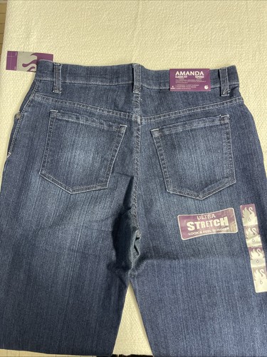 Gloria Vanderbilt Jeans Womens 6 Short Amanda Classic Fit Taper Denim Blue NWT - Picture 4 of 7