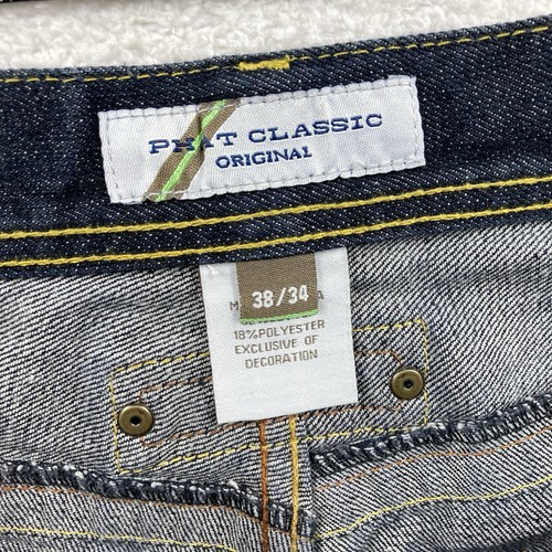 Vintage Phat Farm Jeans Men Size 38x34 Classic Original Baggy Wide Leg Y2k Denim - Picture 4 of 10