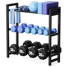 3 Tier Adjustable Dumbbell Rack   Heavy-Duty Weight Storage Stand for Dumb