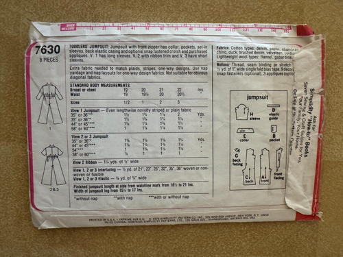 Simplicity Patterns ~ CUT PATTERNS ~ All Size 2 * ~ * ~ * ~ * ~ * ~ Listing 5853 - Picture 127 of 127