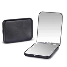 Pocket Mirror 1X/3X Magnification LED Compact Travel Makeup Mirror Compact