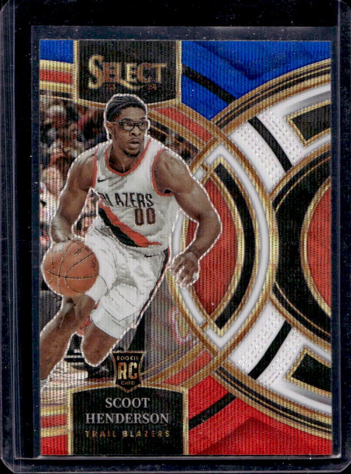 2023-24 Select Scoot Henderson RC Tri Color Prizms Rookie Premier #129