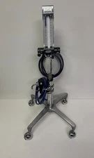 Porter MXR Dental Nitrous Oxide Flowmeter & Stand W/ Scavenger Tubings.