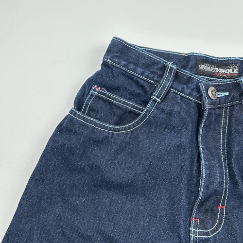 Vintage Southpole Jeans Mens Blue Y2K 90s Baggy Skater Hip Hop Grunge Youth 12 - Picture 8 of 19