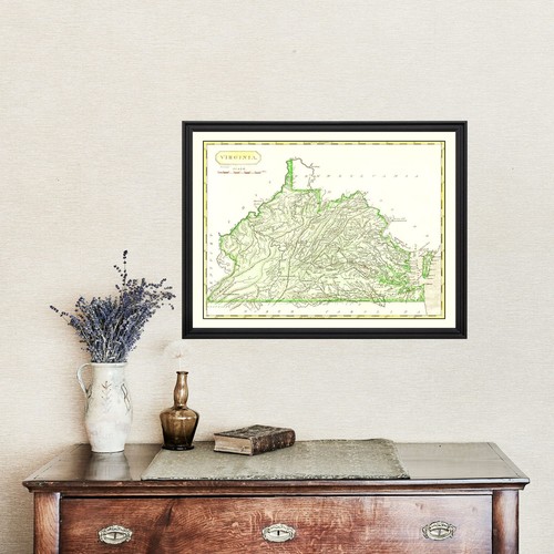 Old Map of Virginia 1804 - Vintage Virginia Art - Picture 4 of 29