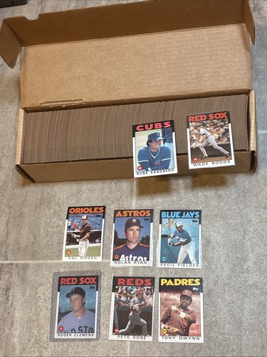 1986 Topps Baseball Complete Set # 1 - 792 - NRMT Nice Beautiful