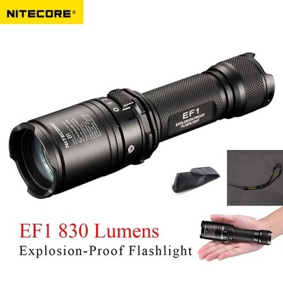 Nitecore EF1 Flashlight Explosion Proof Accredited Safe Lights 830 LM LED Torch