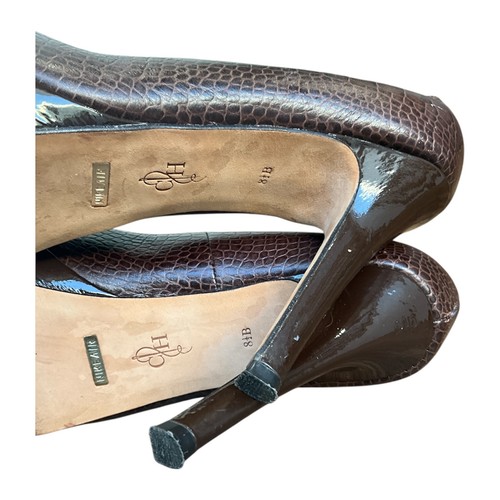Cole Haan High Heels Crocodile Print Leather Shoes Size 8 1/2B Air Sole Women’s - Picture 11 of 12