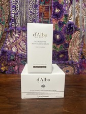 Authentic D  Alba Double Layer Serum  Double Serum Cream Set Full Size New
